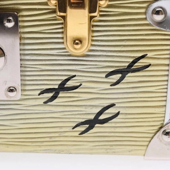 LOUIS VUITTON Epi Metallic Petite Mar Bag Silver Gold M54652 LV Auth 108234 - Picture 9 of 16